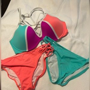 Pink Victoria’s Secret swimsuit (3 pieces)